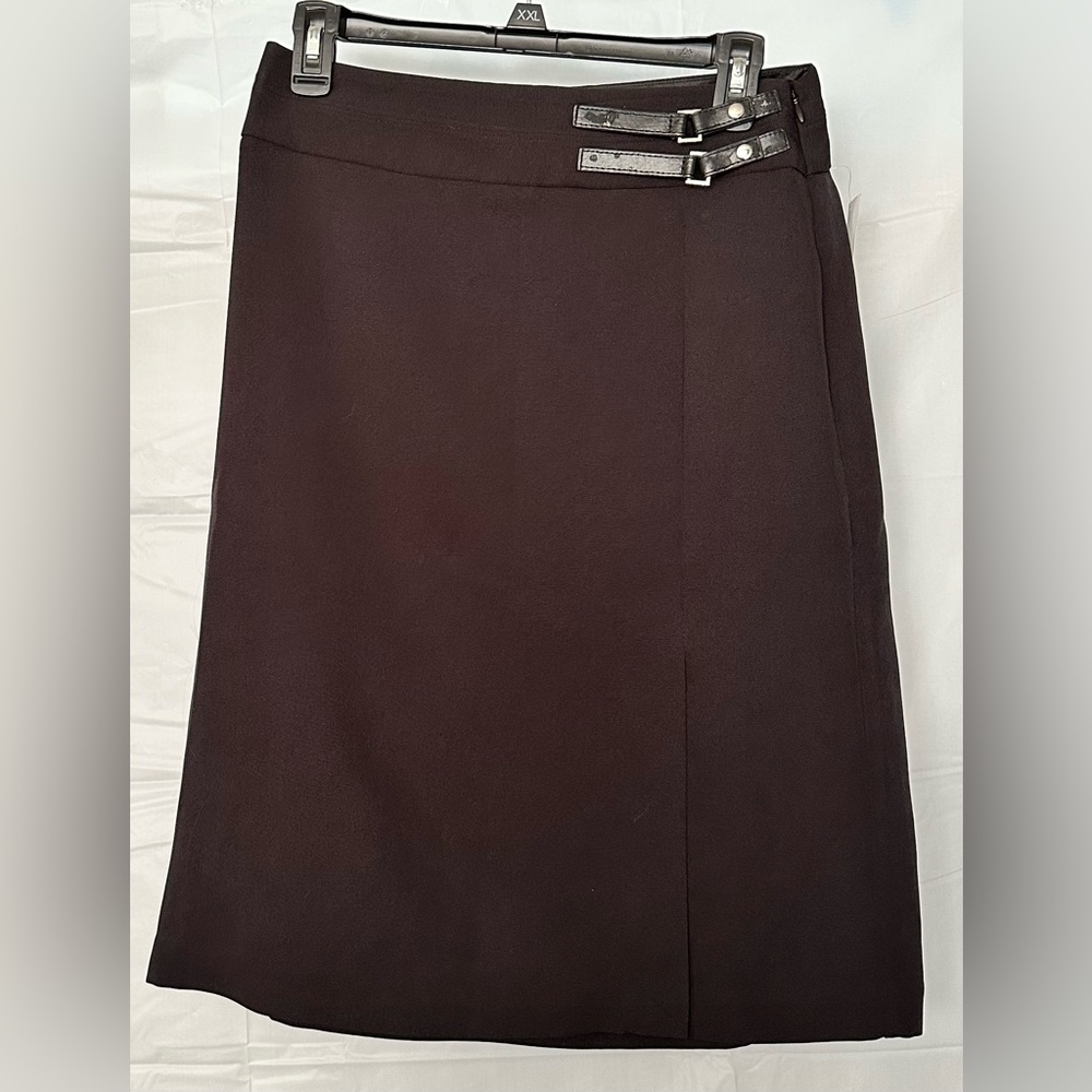 NWT Covington Petite | Buckled Boot Skirt Black Size 6P